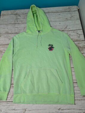 Stussy Surf Man Dot Hoodie Sweatshirt Size Medium